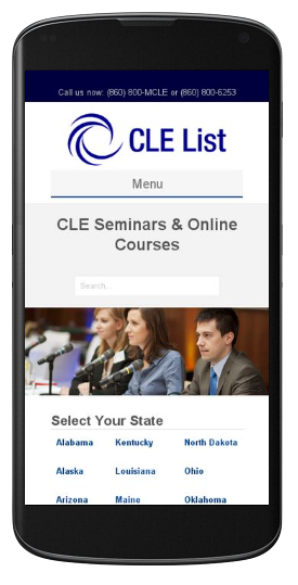 CLE List Mobile Screenshot